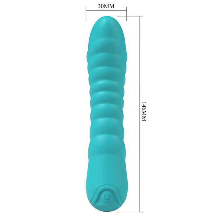 Party Up JAYLEI USB Rechargeable Vibrator 14.6cm Teal