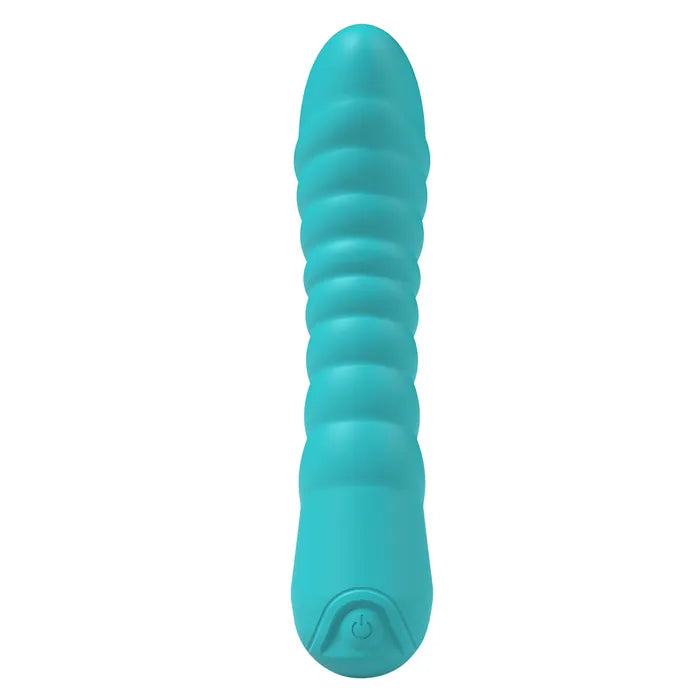Party Up NIKI USB Rechargeable Vibrator 15.4cm Teal