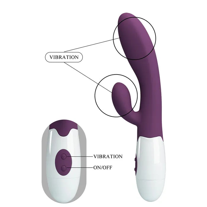 Party Up BEN Classic Vibe Purple Rabbit Vibrator 20cm