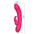 Party Up MONICA USB Rechargeable Rabbit Vibrator 15.8cm Pink