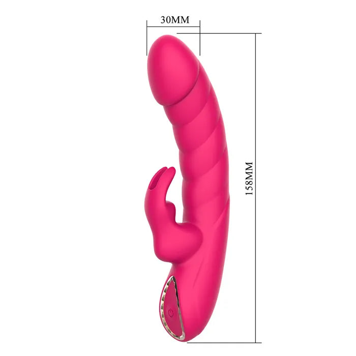 Party Up MONICA USB Rechargeable Rabbit Vibrator 15.8cm Pink