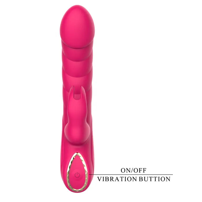 Party Up MONICA USB Rechargeable Rabbit Vibrator 15.8cm Pink