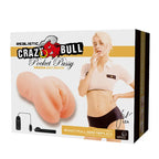 CRAZY BULL LEA Vibrating Vagina Stroker Flesh Vibrating Vagina Stroker