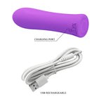 Party Up GARY USB Rechargeable Bullet Vibrator 10.2cm Purple