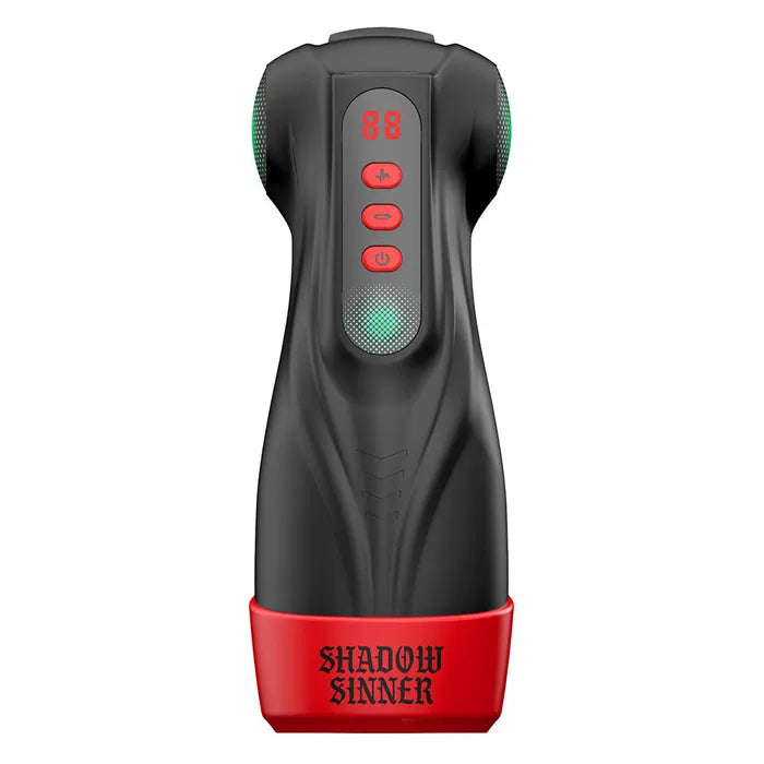Shots Toys MASTURS Raven USB Rechargeable Vibrating & Sucking Auto Stroker With Augmented Reality
