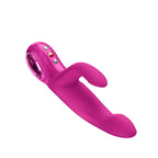 Fun Factory BI STRONIC IMMERSE USB C Rechargeable Thrusting Vibrator Magenta 22.1 cm
