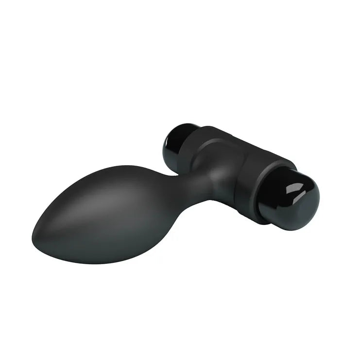 Party Up KEN Vibrating Butt Plug Black Vibrating Butt Plug 8.6cm
