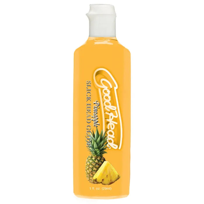 Doc Johnson GoodHead Pineapple Blowjob Set Stroker With Pineapple Flavoured Lubricant 30ml Bottle