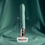 Evolved THE SHIMMY USB Rechargeable Thrusting Rabbit Vibrator Green