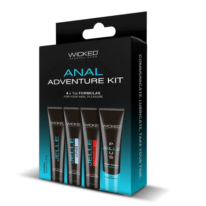 Wicked ANAL ADVENTURE KIT Mixed Jelle Anal Lubricants 30 ml Bottles 4 Pack Main image