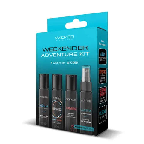 Wicked WEEKENDER ADVENTURE KIT Mixed Lubricants & Cleaner 30 ml Bottles 4 Pack