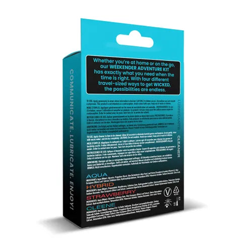 Wicked WEEKENDER ADVENTURE KIT Mixed Lubricants & Cleaner 30 ml Bottles 4 Pack Secondary image