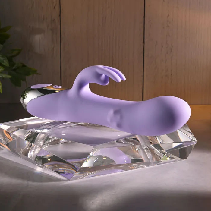 Evolved SPINDERELLA USB Rechargeable Rabbit Vibrator Purple Secondary image