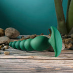 Gender X THE RATTLER USB Rechargeable Vibrating & Twirling Anal Plug Green 17 cm