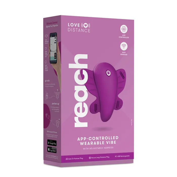 Xgen Products Love Distance REACH Rechargeable Strap On Stimulator With App Control Xgen Products
