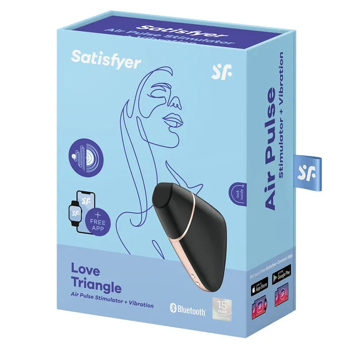 Satisfyer Love Triangle App Contolled Touch Free USB Rechargeable Clitoral Stimulator With Vibration Satisfyer
