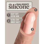 King Cock Elite Deluxe Silicone Body Dock Kit - Body Dock Strap-On Harness with 20.3 cm Dong & Swinging Balls Ring Pipedream
