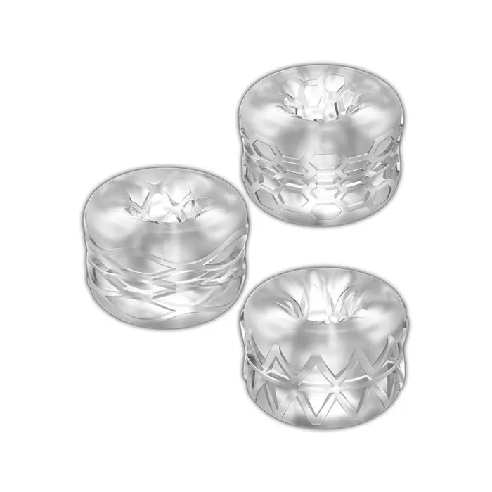 Zolo Bumperz Mini Blowjob Stroker Set Clear Secondary image