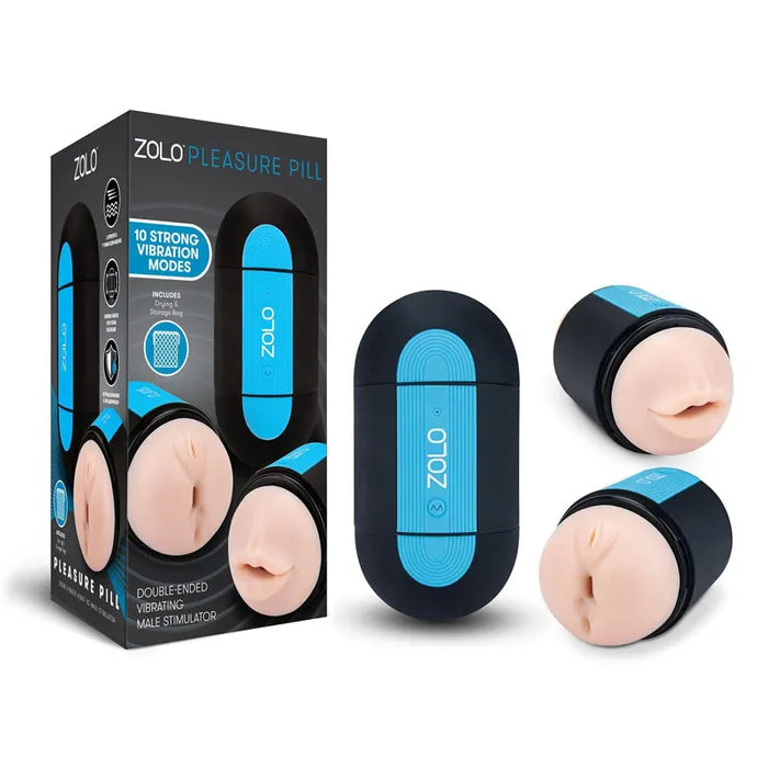 Zolo Pleasure Pill Double Ended USB Rechargeable Stroker Zolo Main image