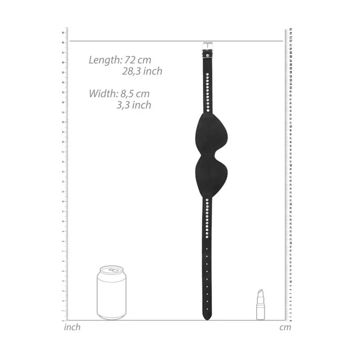 OUCH! Diamond Studded Eye Mask Black Shots Toys