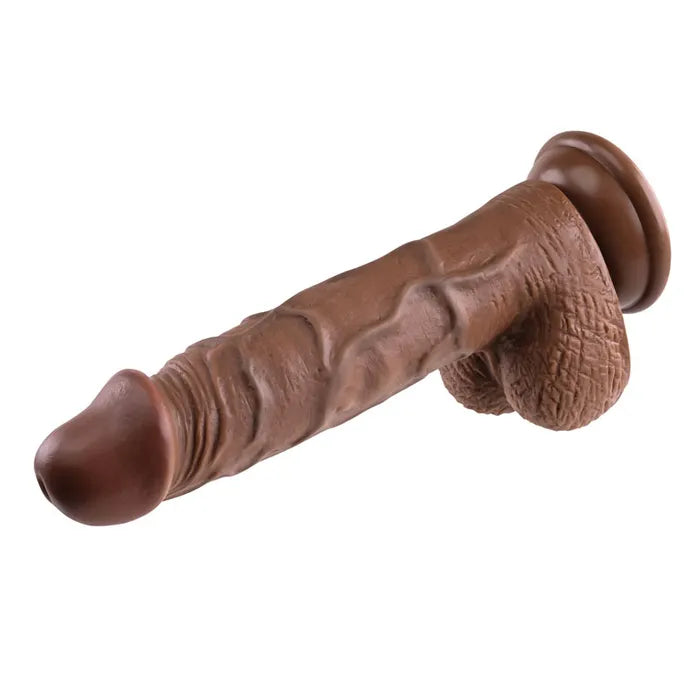 Evolved REALISTIC DARK Dong 8 Inch Brown Secondary image