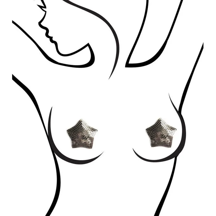 Little Genie Sexy AF Nipple Couture Sequin Reusable Nipple Pasties Little Genie