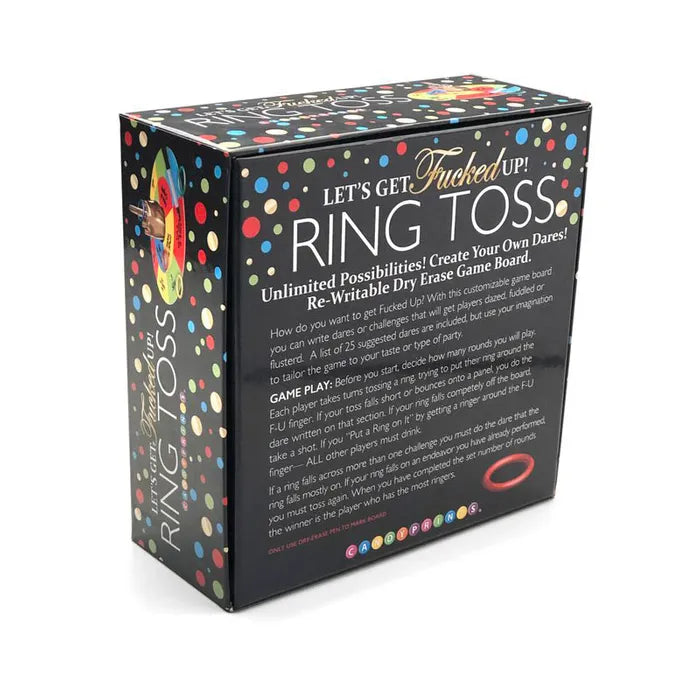 Little Genie Lets Get Fucked Up Ring Toss Adult Party Game Little Genie