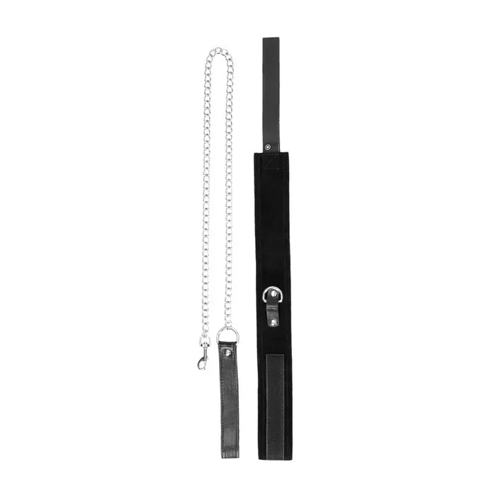 OUCH! BW Velcro Collar With Leash And Hand Cuffs Restraints Black Shots Toys