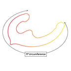 Icon Brands Shades Strapless Double Dong 9.5 Inch Pink / Orange Icon Brands