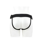 REALROCK Vibrating Hollow Strapon + Balls - 23cm Black - Black 23 cm Vibrating Hollow Strap-On Shots Toys