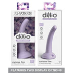 Pipedream Dillio Platinum Curious Five Dong 5 Inch Purple Pipedream