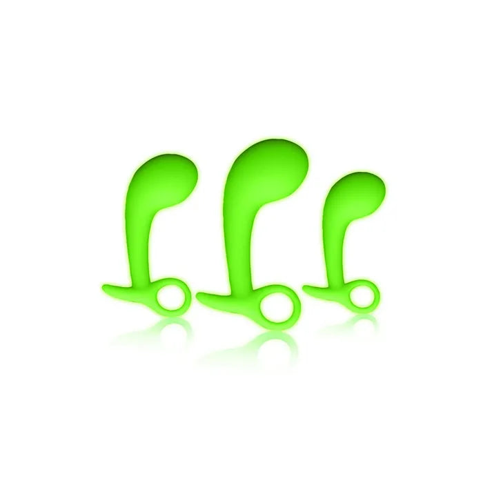Shots Toys OUCH! Glow In The Dark Prostate Kit Set Of 3 Shots Toys