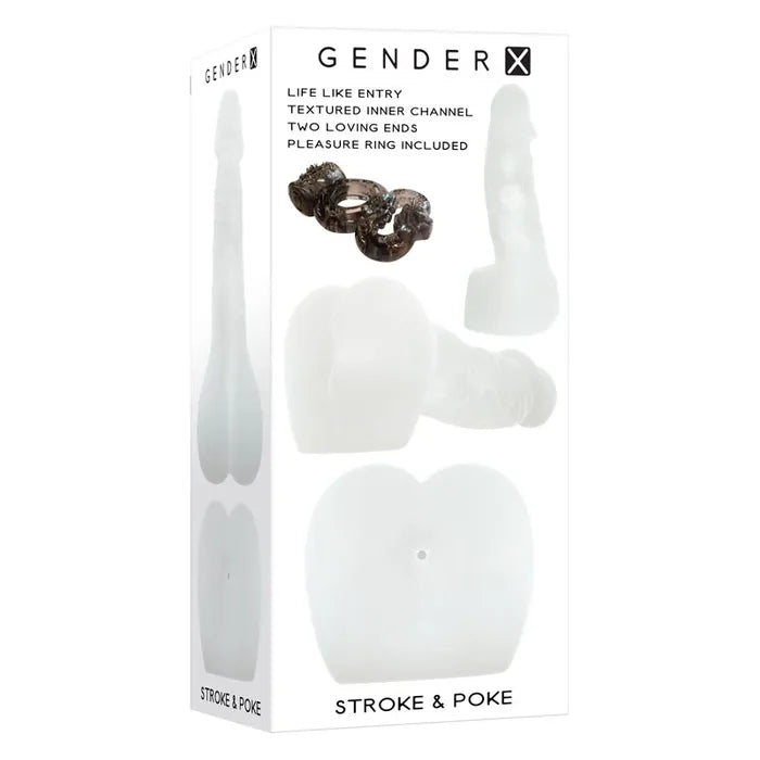 Gender X STROKE & POKE Stroker Dong 20cm Clear Gender X Main image