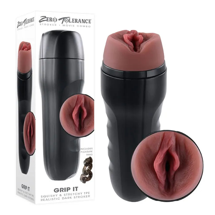 Zero Tolerance GRIP IT DARK Vagina Stroker Brown Zero Tolerance Main image