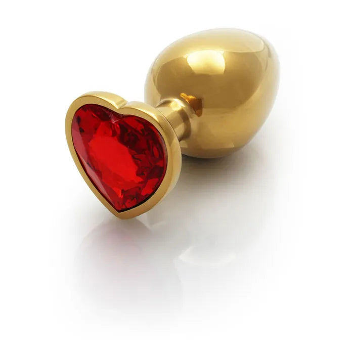 Shots Toys OUCH! Heart Gem Butt Plug With Heart Gem Base Large 9.3cm Shots Toys