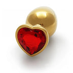 Shots Toys OUCH! Heart Gem Butt Plug With Heart Gem Base Large 9.3cm Shots Toys