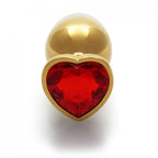 Shots Toys OUCH! Heart Gem Butt Plug With Heart Gem Base Large 9.3cm Shots Toys