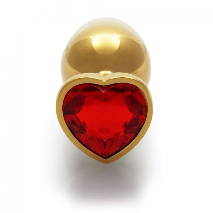Shots Toys OUCH! Heart Gem Butt Plug With Heart Gem Base Large 9.3cm Shots Toys