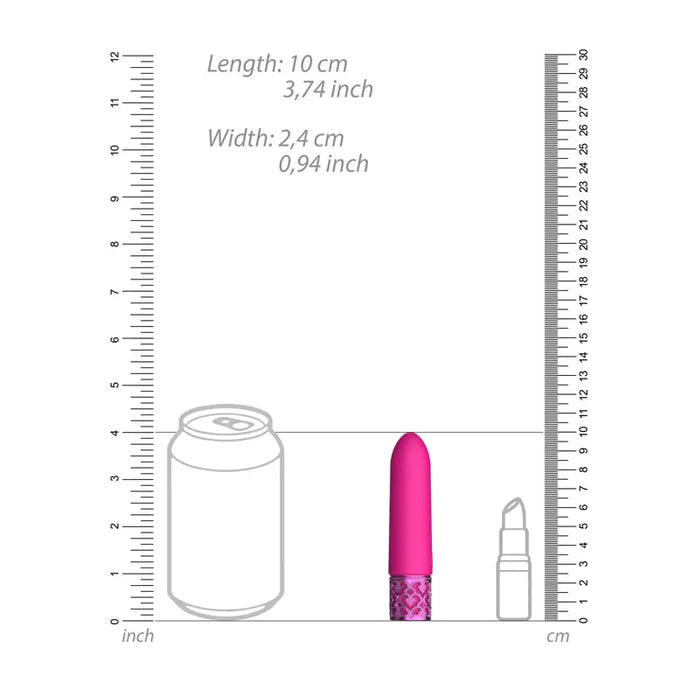 Shots Toys ROYAL GEMS Imperial Silicone Rechargeable Bullet Vibrator Pink Shots Toys
