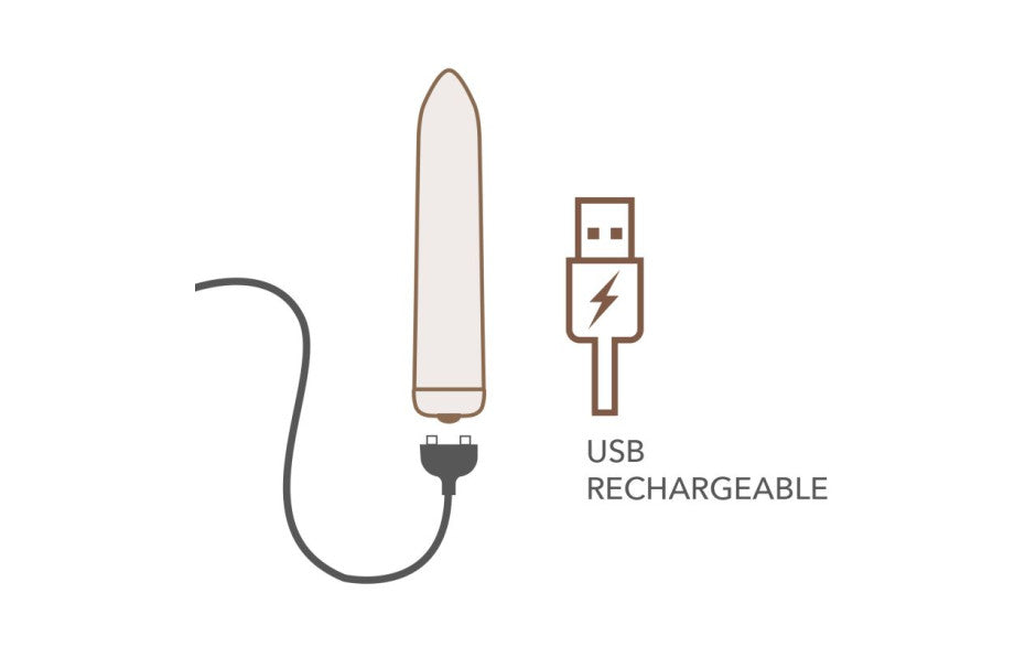 Rocks Off Golden Rose Rechargeable Bullet Vibrator