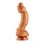 HiSmith Silicone Gold Monster Fantasy Dildo (KlicLok) 9.45 Inch HiSmith