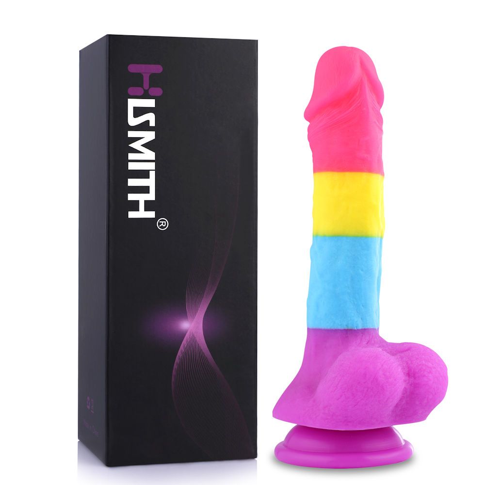 HiSmith Rainbow Silicone Fantasy Dildo 8.2 Inch HiSmith Main image