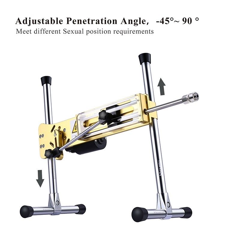 HiSmith Remote & App Controlled Premium Sex Machine Gold Secondary image