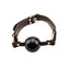 Bound  Nubuck Leather Solid Ball Gag