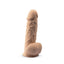 SilexD 8.5 inch Realistic Silicone Dual Density Girthy Dildo With Suction Cup with Balls