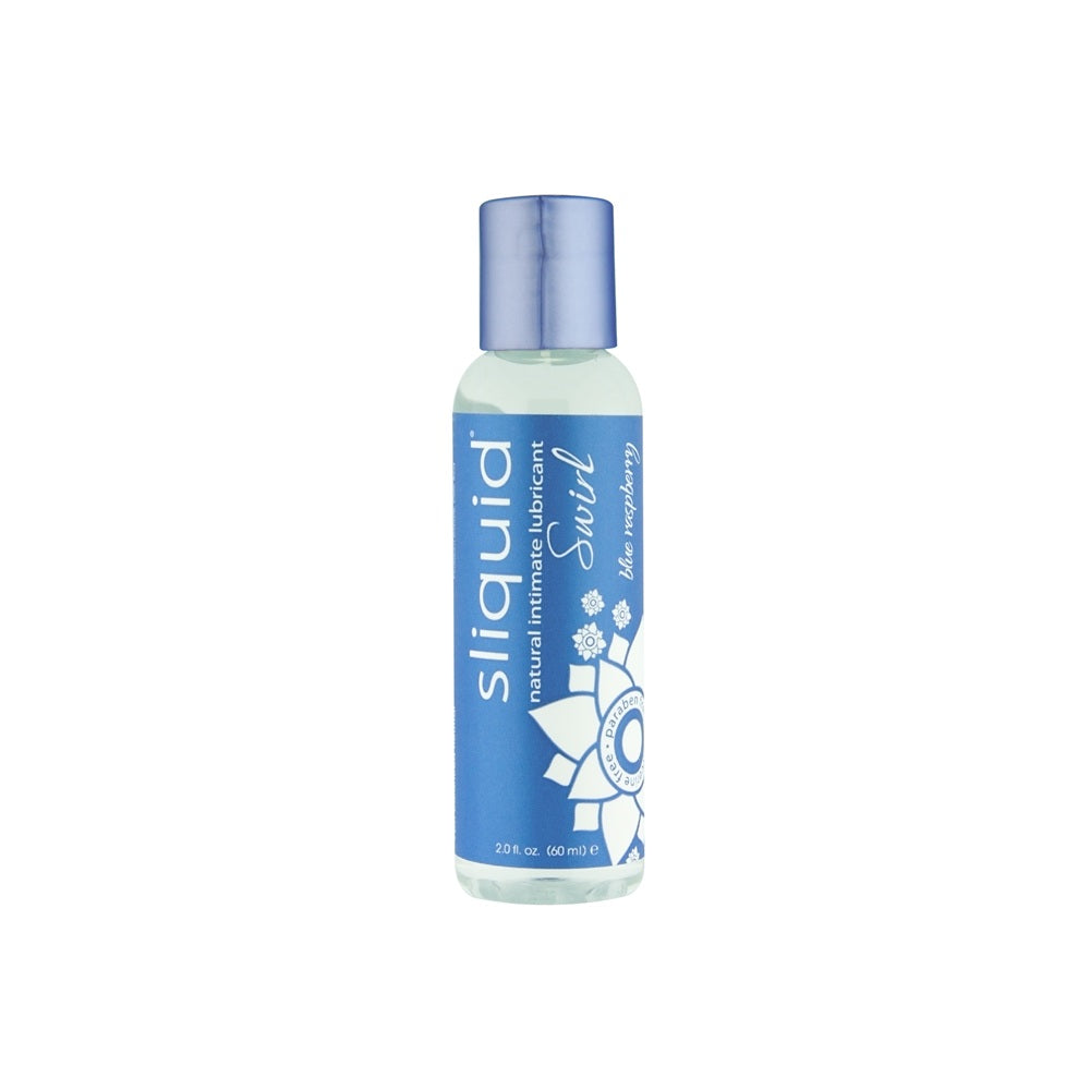 Sliquid Naturals Swirl Flavoured Lubricants Blue Raspberry 59ml Main image
