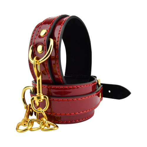Bound to Please Ankle Cuffs Red Main image