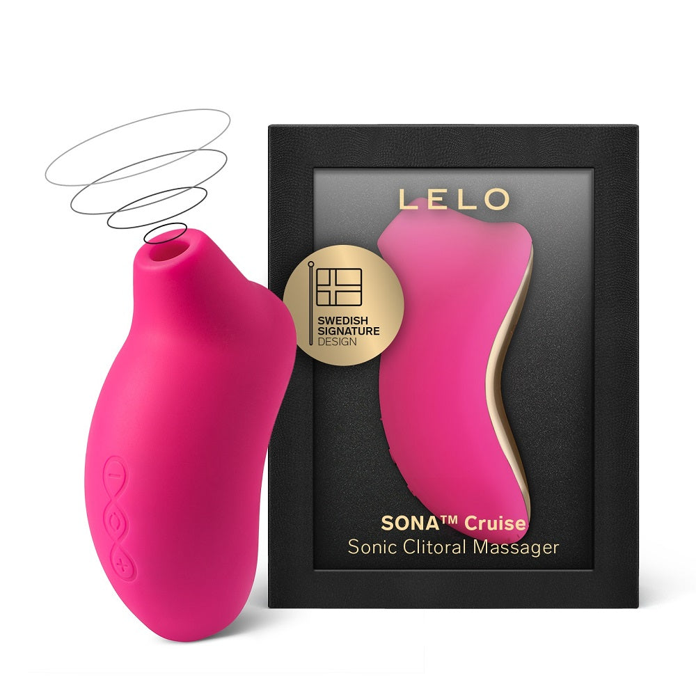 LELO SONA Cruise Air Pulse Clitoral Massager Cerise