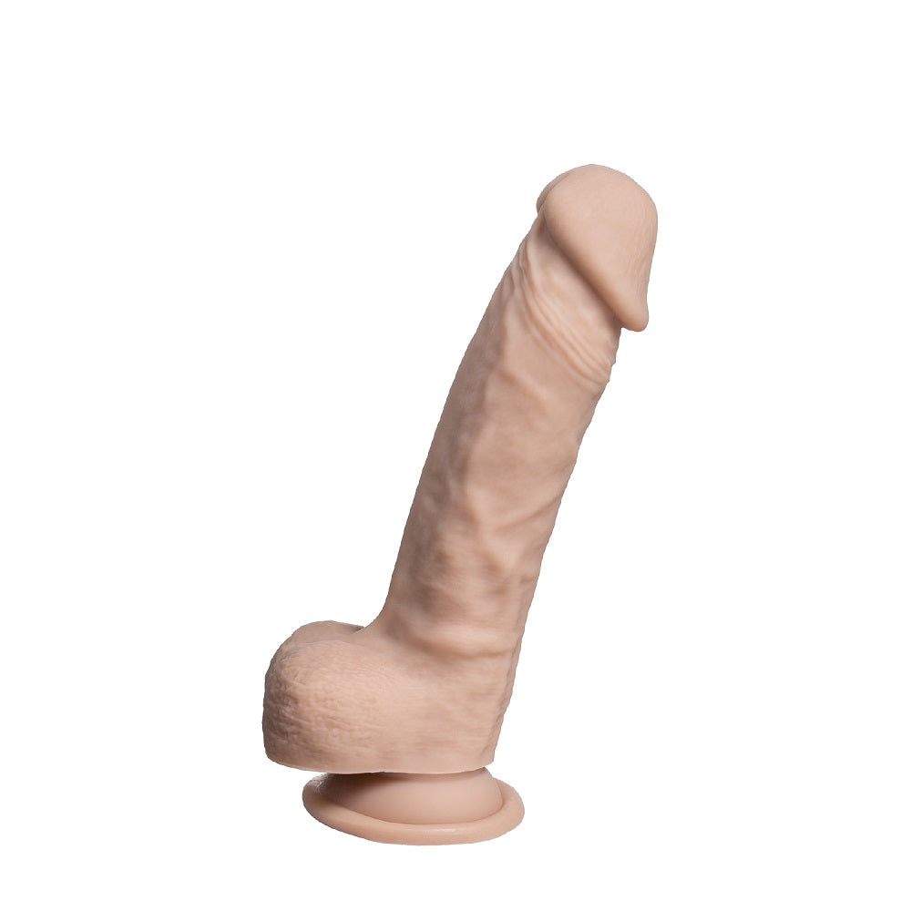SilexD 7 inch Real Skin Liquid Silicone Dildo With Suction Cup and Balls Main image