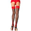 Leg Avenue Elastane Cuban Heel Two Tone Stockings